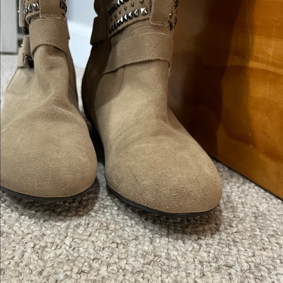 BCBGeneration Taupe Suede Christina Knee-High Boots - Picture 6 of 9